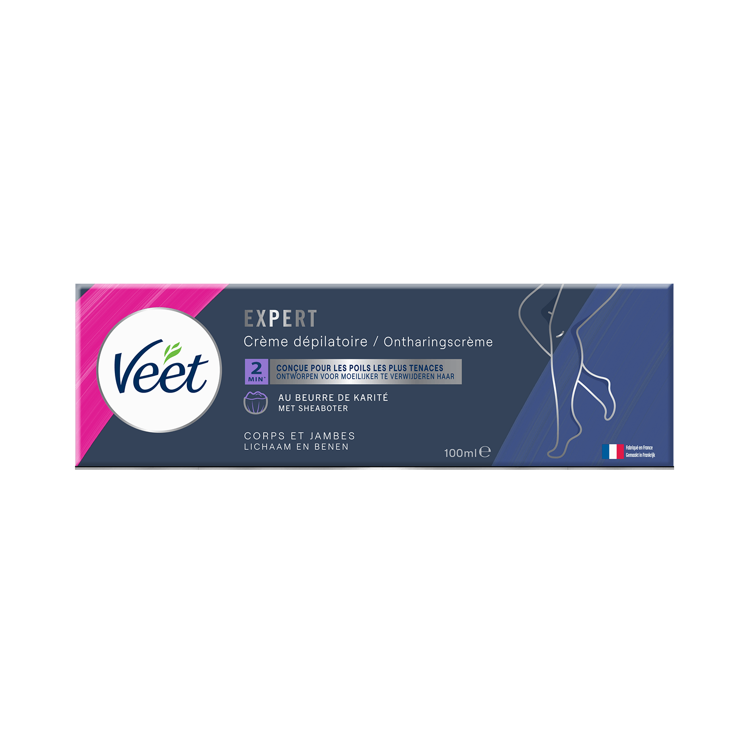 Veet Expert Crème dépilatoire – Jambes & Corps, 100ml | Veet